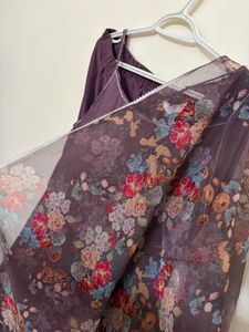 Purple Spaghetti Strap Midi Dress