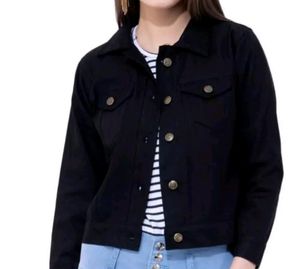 Black Denim Jacket.. Small Size