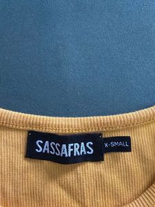 Yellow Ribbed Crop Top