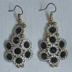Midnight Bloom Drop Earrings 🖤