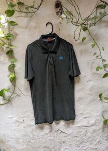 Nike Men's Grey Polo T-Shirt