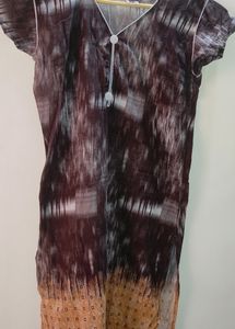 Xl Brown Cotton Kurti