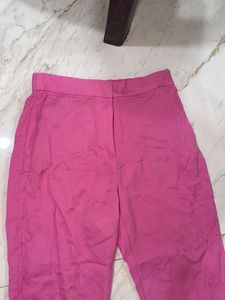 Pink Wide Leg Trousers