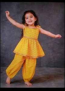 Yellow Ethnic Kurta Set for Girls