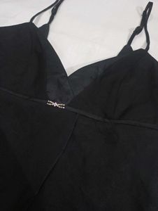 Black Spaghetti Strap Party Dress
