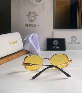 Versace Round Yellow Lens Sunglasses FOR UNISEX