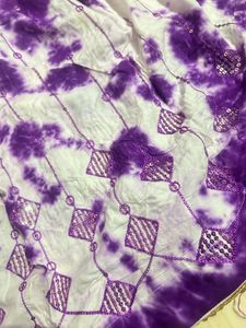 Vibrant Purple Tie-Dye Skirt