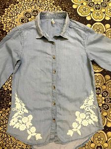 y2k Embroidered Shirt