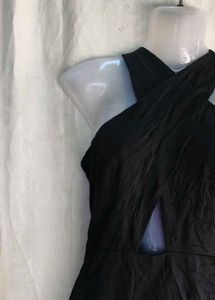 Chic Black Halter Neck Dress