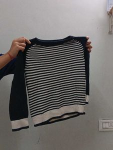 Classic Striped Knit Sweater