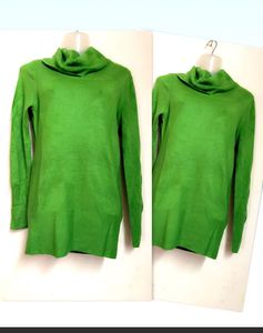 Green Turtleneck Sweater( Stretchable)