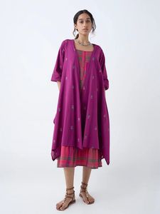 Westside Utsa Purple Cotton Shrug