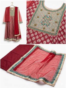 Elegant Anarkali Unstitched Fabric Kurta Set