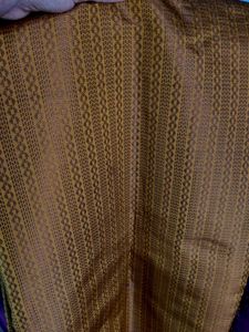 golden yellow saree