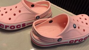 Pink Crocs