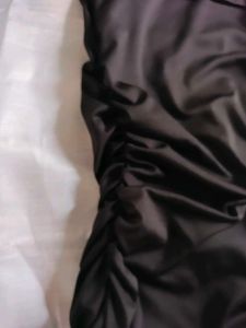 Chic Off-Shoulder Ruched Black Top