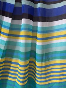 Striped blue casual dress