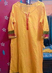 Ethnic Kurta Yellow, Red
