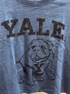 Yale Bulldog &amp; Orange  Cropped T-Shirts Combo