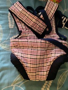 Cute Pink Plaid Baby Carrier