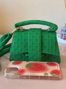 Green Textured Mini Bag