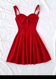 Chic Red Party Dress