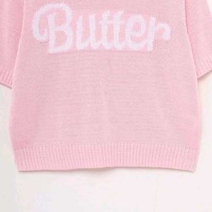 Pink 'Butter' Knit sweater cum top