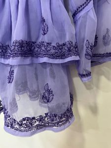 Beautiful Lavender Chikankari Kurta