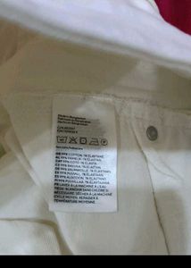 off white Wide Leg Jeans