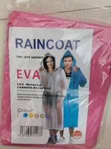 pink eva raincoat for monsoon 🧥🌧️☂️