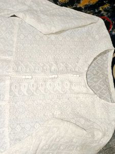 White Chikankari Kurti