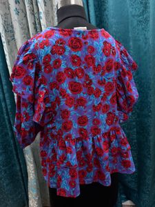PlusS Floral Top