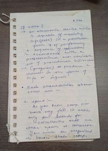 DCA - (Diploma in Computer Applications) Notes