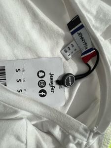 Jennyfer White Crop Top - Size S