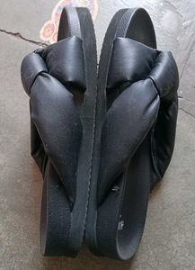 H&amp;M black Bow Ladies Mules Sliders(40)