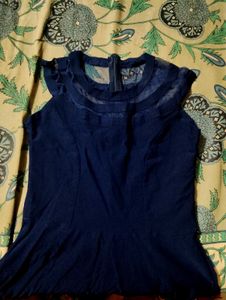 Elegant Navy Blue Maxi Dress