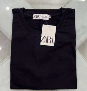 ZARA PLAIN BLACK TSHIRT L SIZE