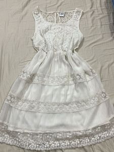 VERO MODA White Lace Mini Dress