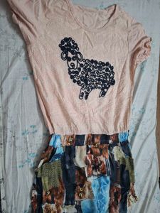 Cute Sheep Print top