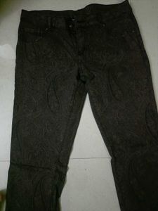 2 piece Paisley Patterned Slim Fit Jeans