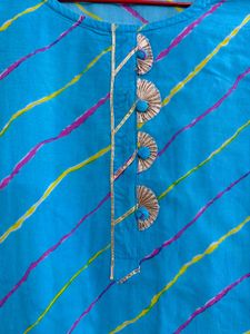 Blue Striped Kurta