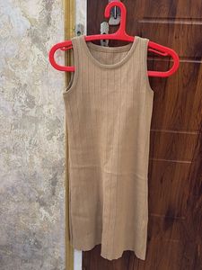 Ribbed Sleeveless Knit Dress