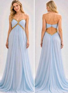 ✨ Elegant Ice Blue Gown – Limited Time Offer! ✨