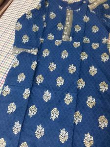 Blue Printed Kurta