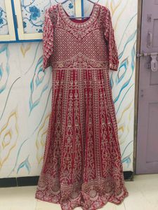 Stunning Red Embroidered Lehenga Choli