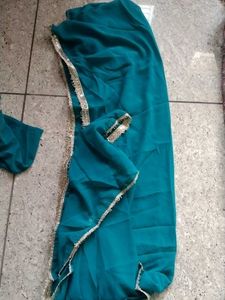 Embellished Teal Kurta and lehnga