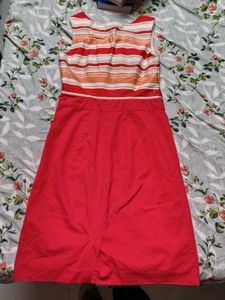 Striped Cap Sleeve Dress