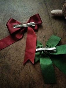 Set of 2 Satin Ribbon Bows