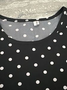 Classic Polka Dot Long Sleeve Top