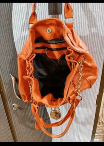 Bright Orange Handbag